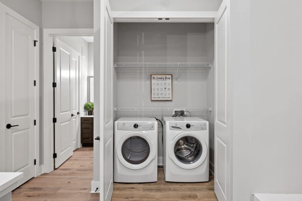 Washer and dryer featured in all of our apartments in Charleston, SC.